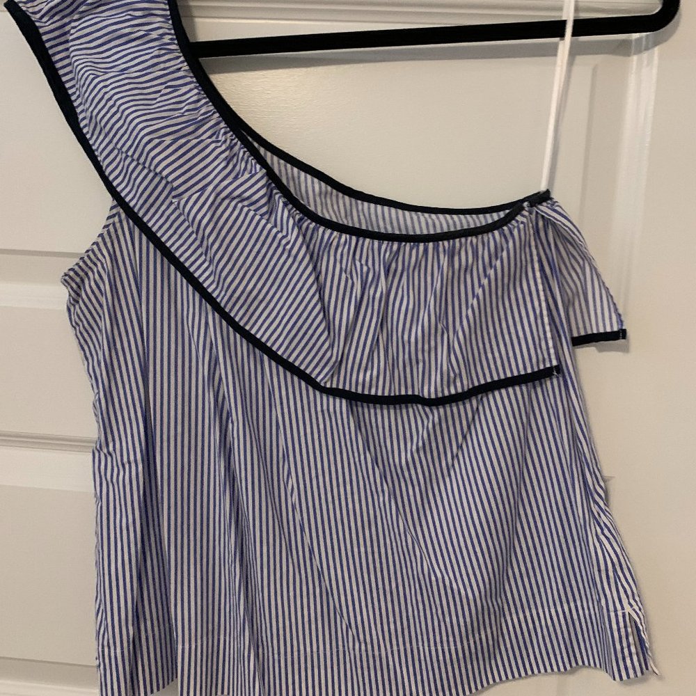 J. Crew One Shoulder Top